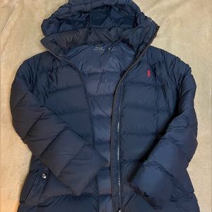 Navy Blue Polo BUBBLE COAT